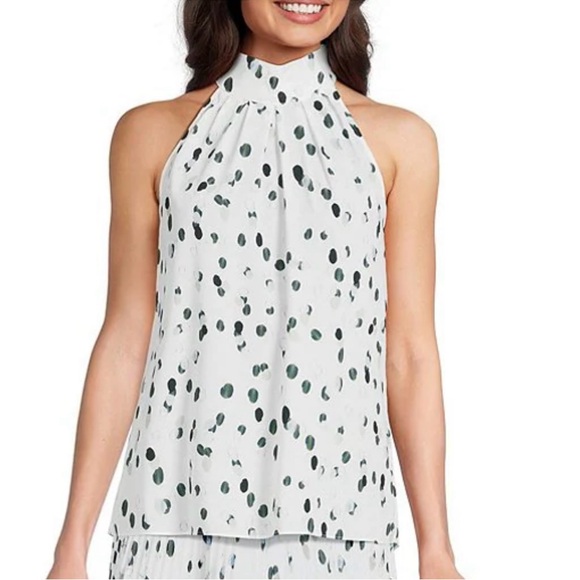 Calvin Klein *NWT* Halter Georgette Top - Picture 1 of 6